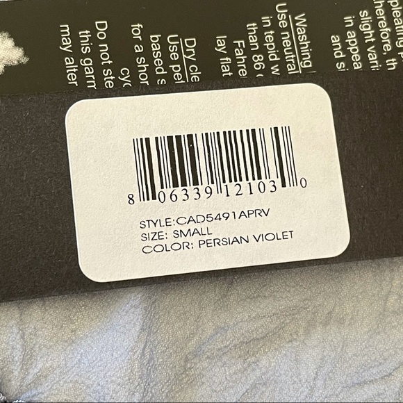 NWT Komarov Charmeuse Chiffon Long Sleeve Midi Dress Persian Violet Small - Picture 15 of 16